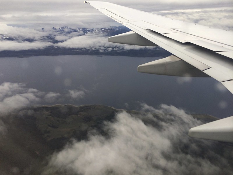 Flying into Ushuaia