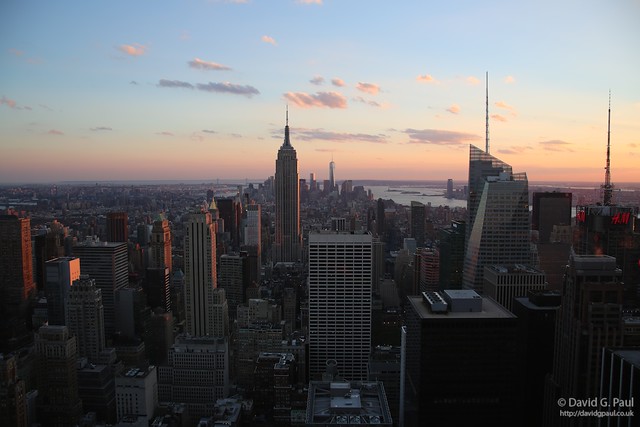 Empire State Building at sunset