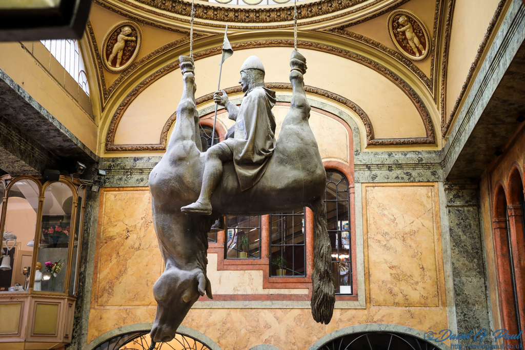 Statue of Saint Wenceslas Riding an Upside-Down Dead Horse