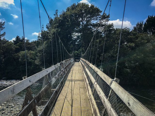 Rope bridge in Turangi