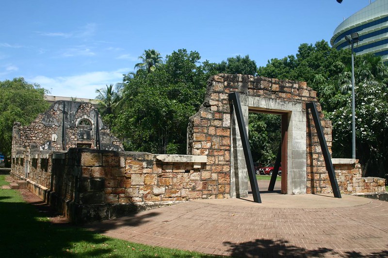 Palmerston Town Hall ruins
