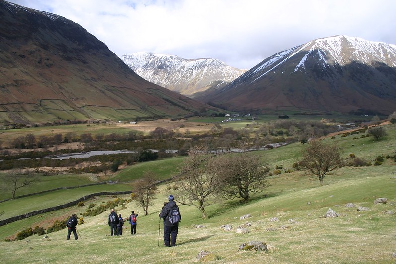 Leaving Scafell Pike behind us…