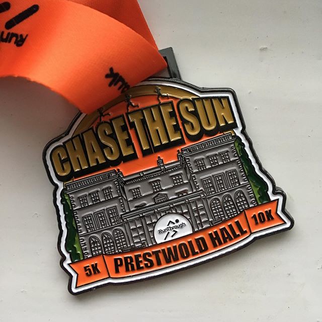 RunThrough Chase the Sun Leicestershire finishers medal