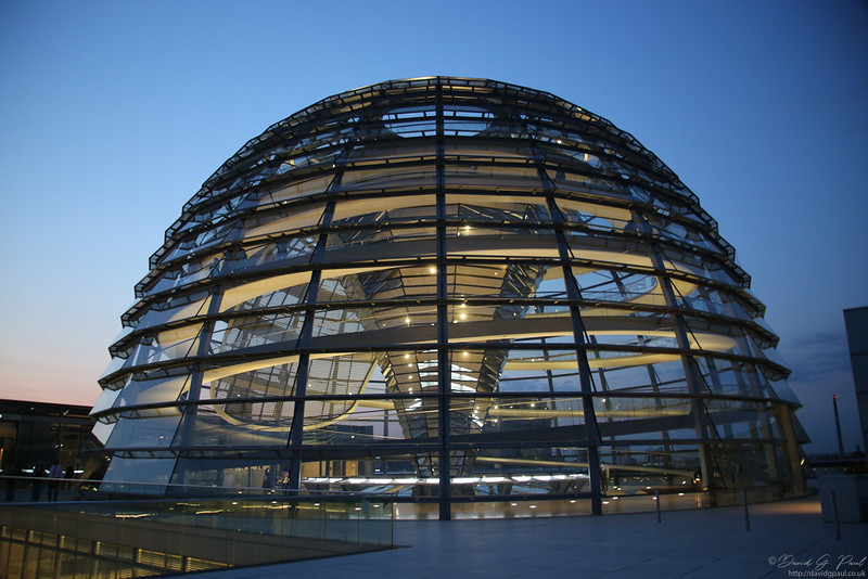Reichstag Rooftop Terrace with a view of the dome