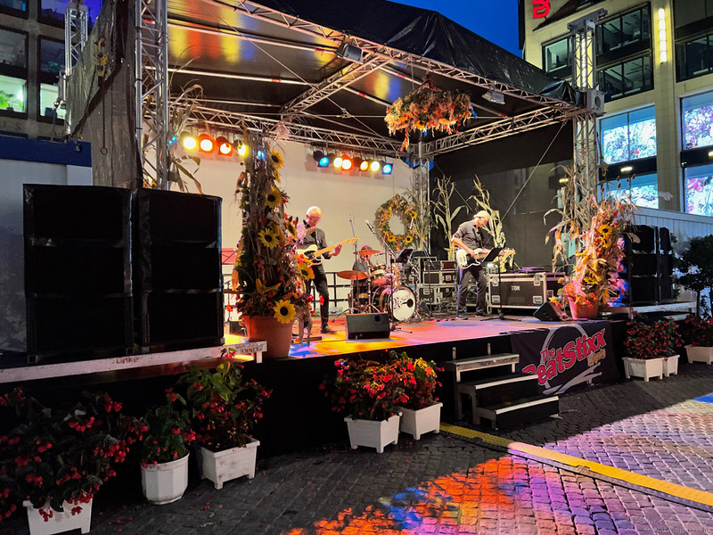 A band playing on stage