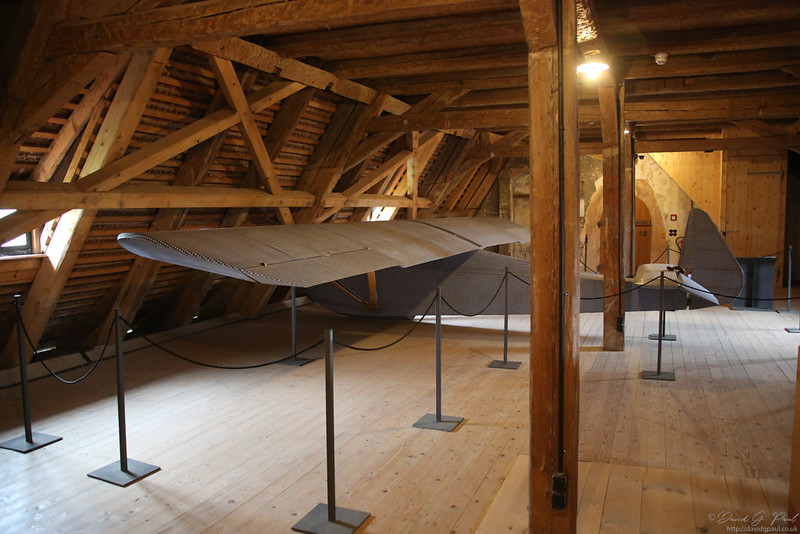 Replica glider stored in an attic