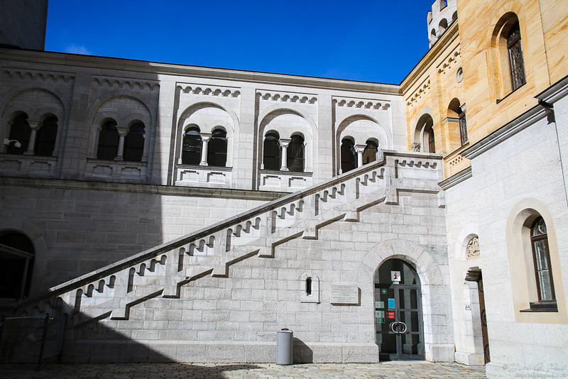 A castle courtyard