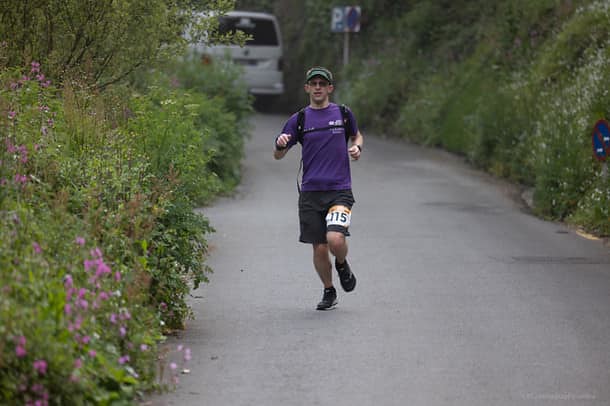 A male runner