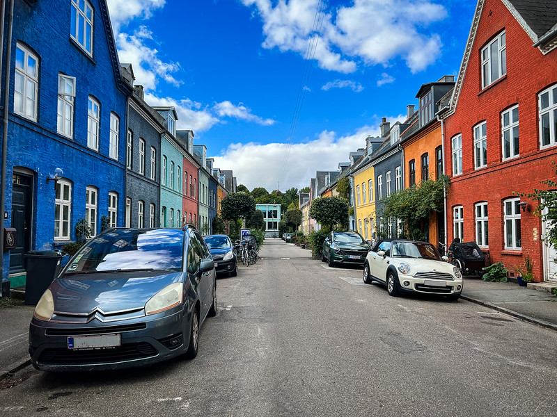 Colourful houses of Olufsvej