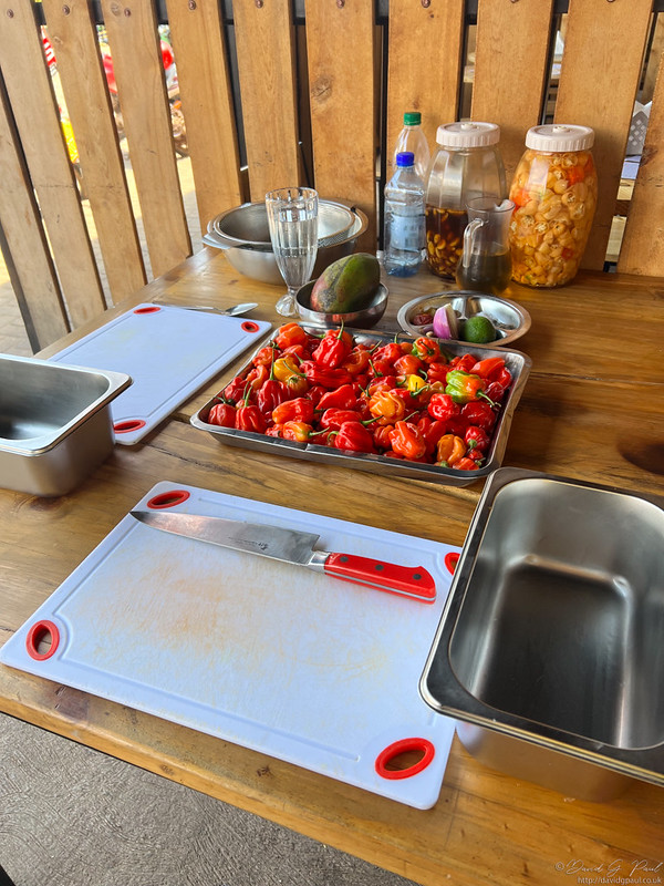 Making Rwandan hot sauce
