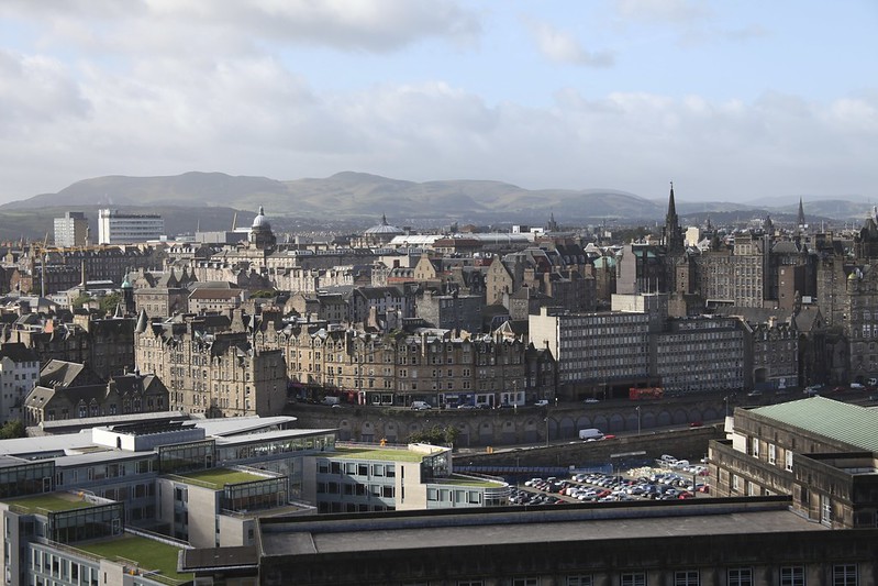 View of Edinburgh City from Calton Hill