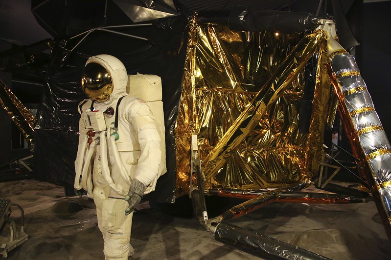 Lunar Lander and Space Suit