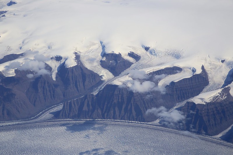 Flying over Greenland